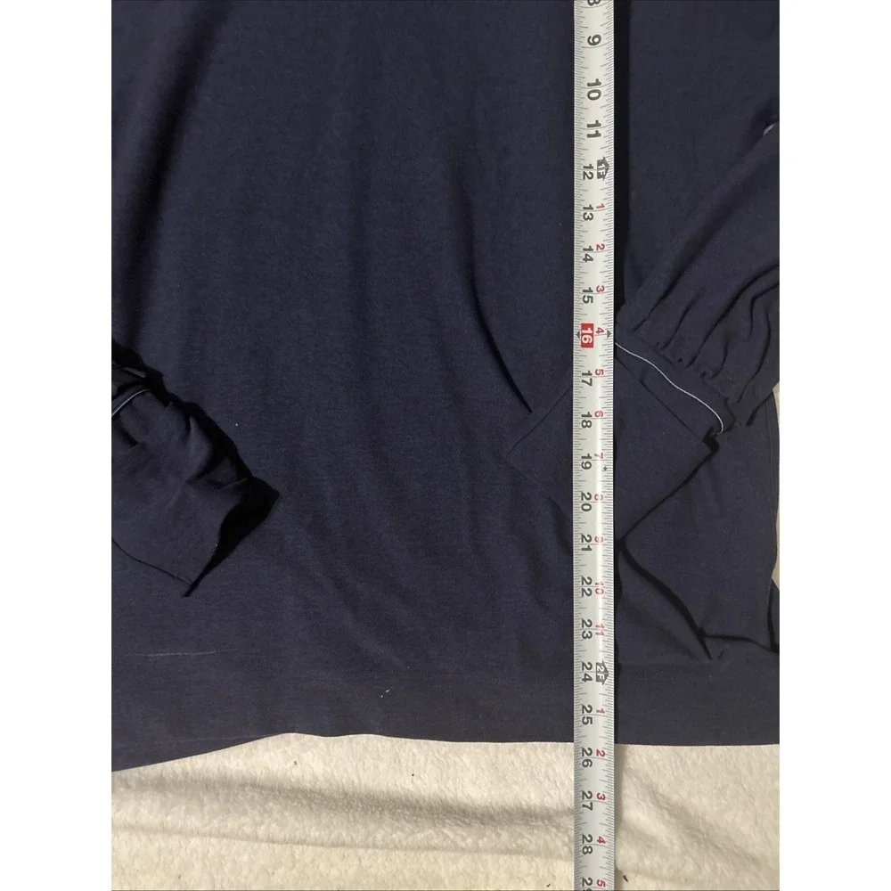 Lululemon Hoodie Womens 12 Navy  Blue Stretch Performance Thumbholes Athletic